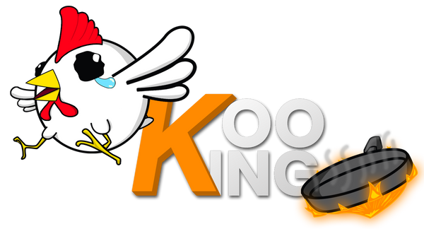 Kooking Branding a chicken flying from a cooking pan With Transparent Background