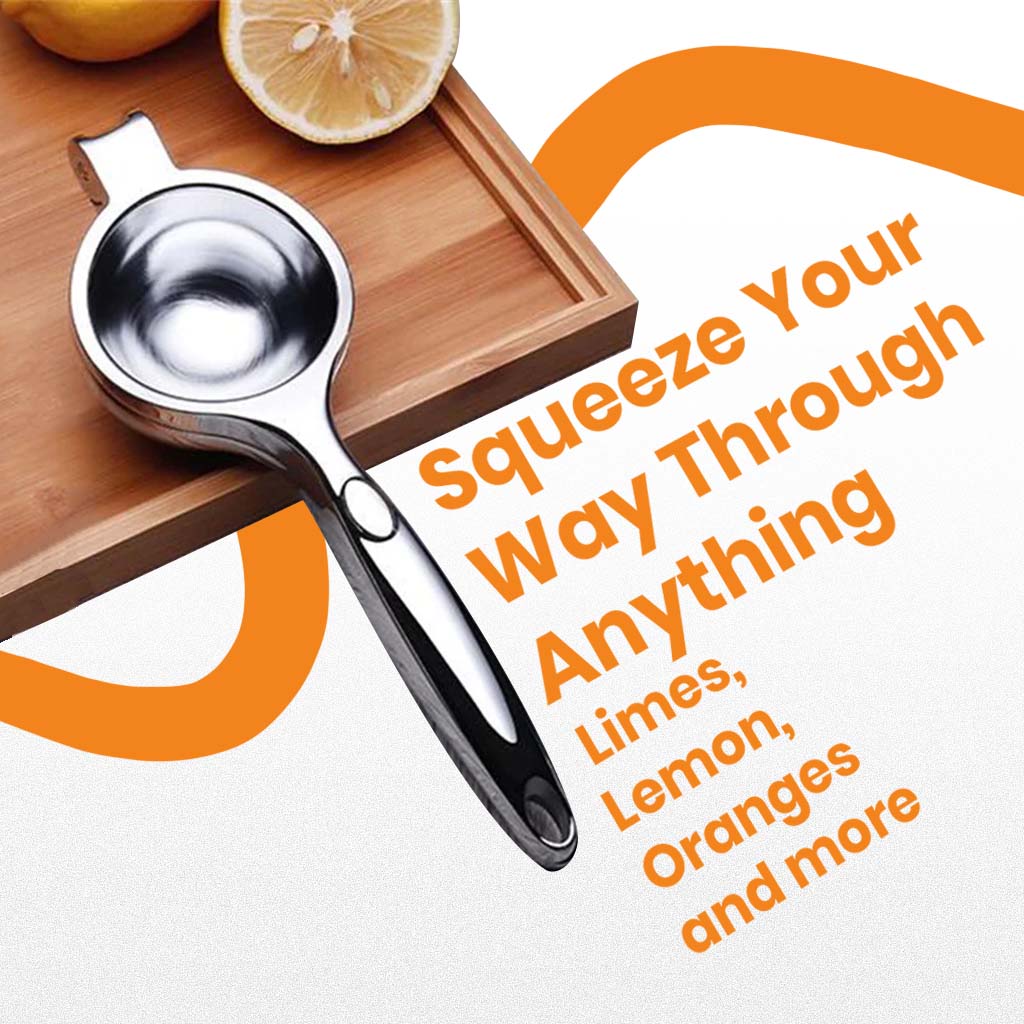 Kooking Lemon Squeezer kitchenware which is versative for squeezing limes, lemons, oranges placed in a white background